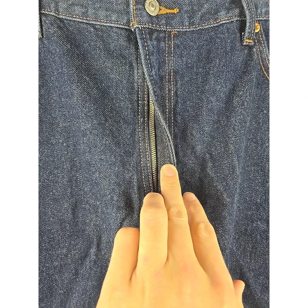 Levi's 505 Jeans Men's 44x30 Blue Denim‎ Straight Leg Workwear Durable NWT